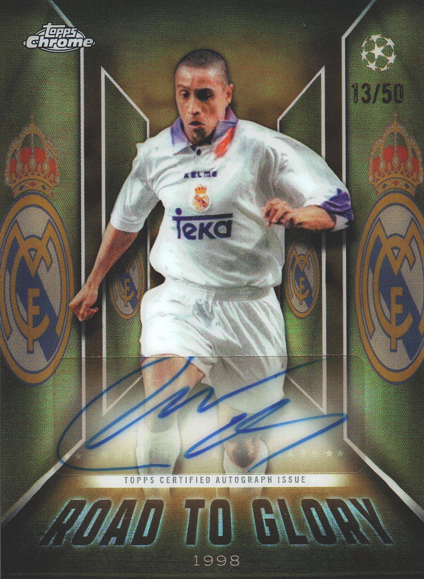 2025 Topps Chrome UCC Road to Glory Autograph /50 Roberto Carlos #RTG-RC Real Madrid