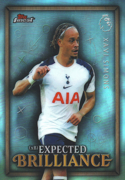 2025 Topps Finest Premier League Expected Brilliance Xavi Simons #XB-35 Tottenham Hotspur