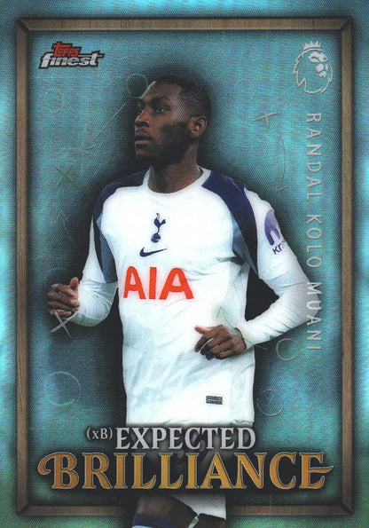 2025 Topps Finest Premier League Expected Brilliance Randal Kolo Muani #XB-36 Tottenham Hotspur