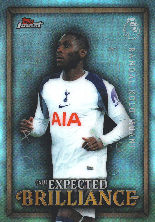 2025 Topps Finest Premier League Expected Brilliance Randal Kolo Muani #XB-36 Tottenham Hotspur