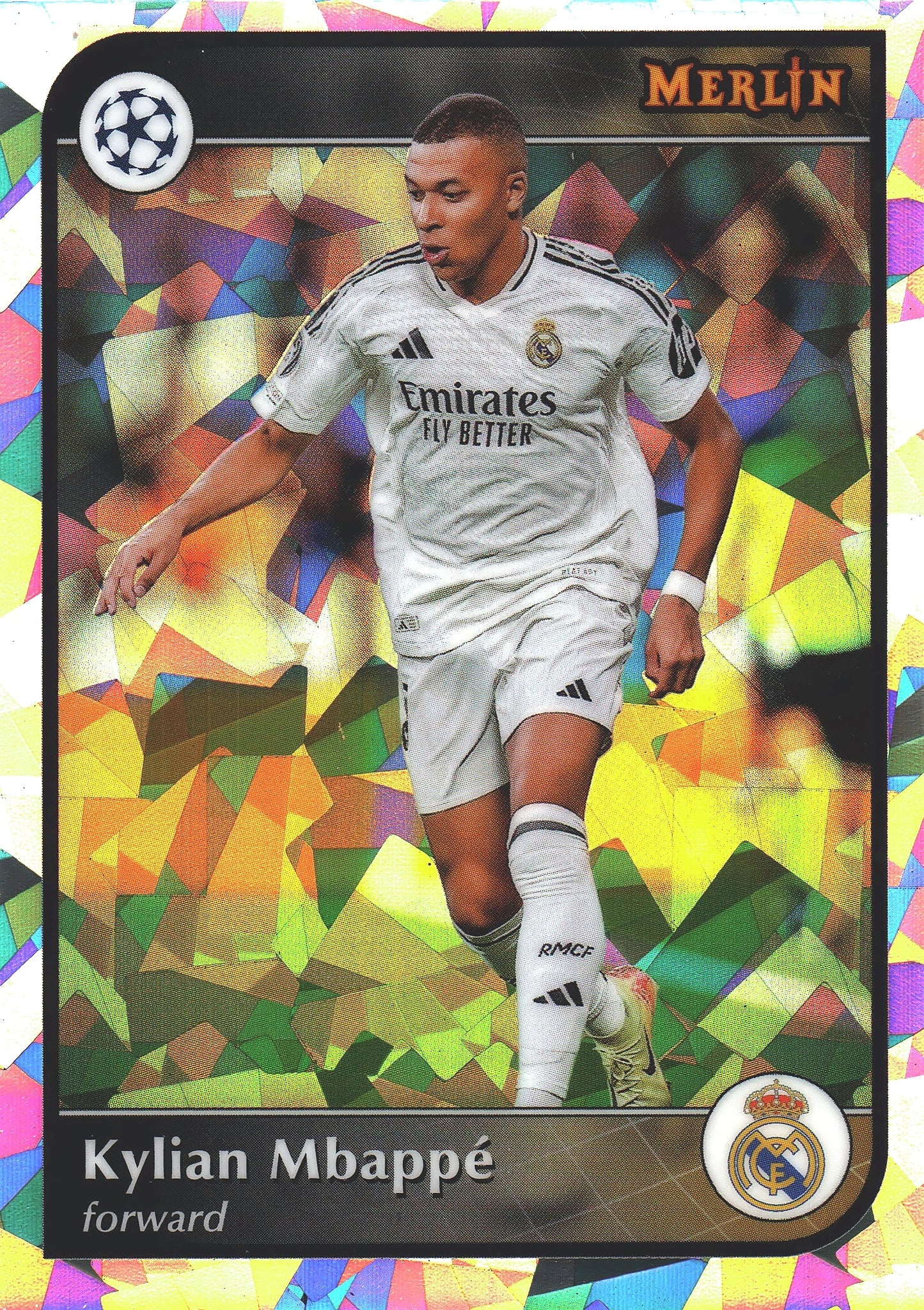 2024 Topps Chrome Merlin Atomic Kylian Mbappé #9 Real Madrid