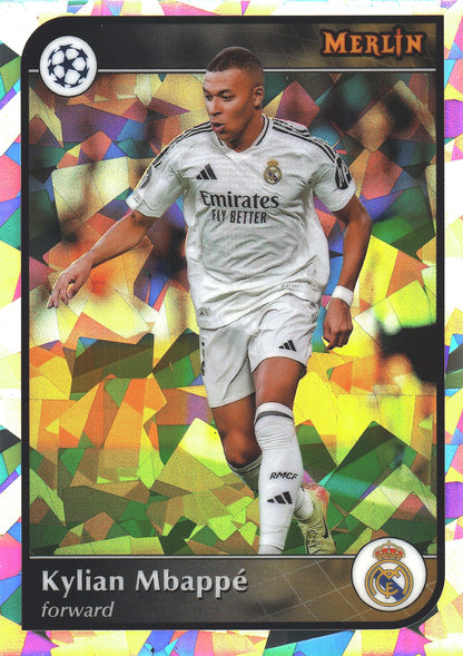 2024 Topps Chrome Merlin Atomic Kylian Mbappé #9 Real Madrid