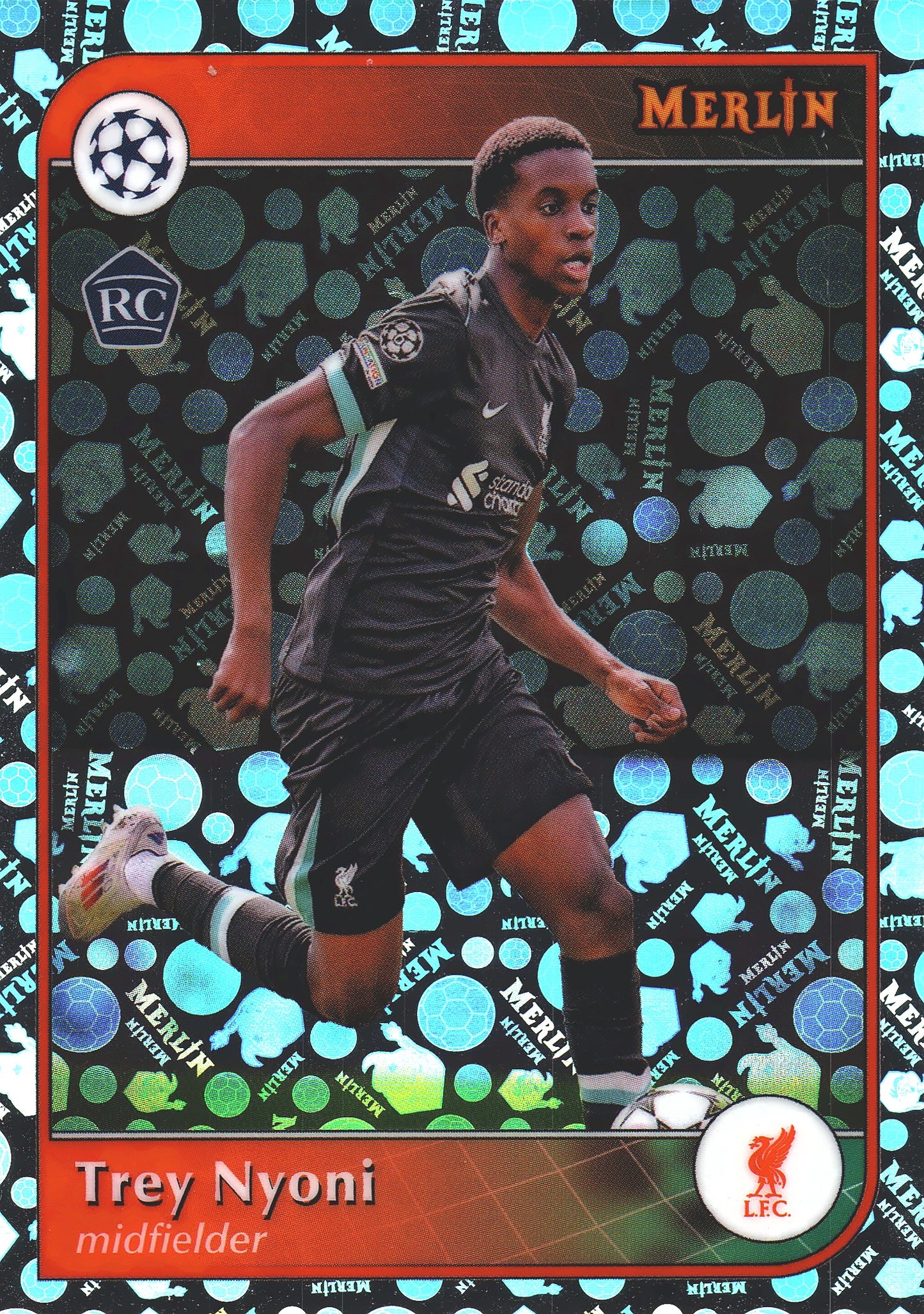 2024 Topps Chrome Merlin Vintage Trey Nyoni RC #98 Liverpool