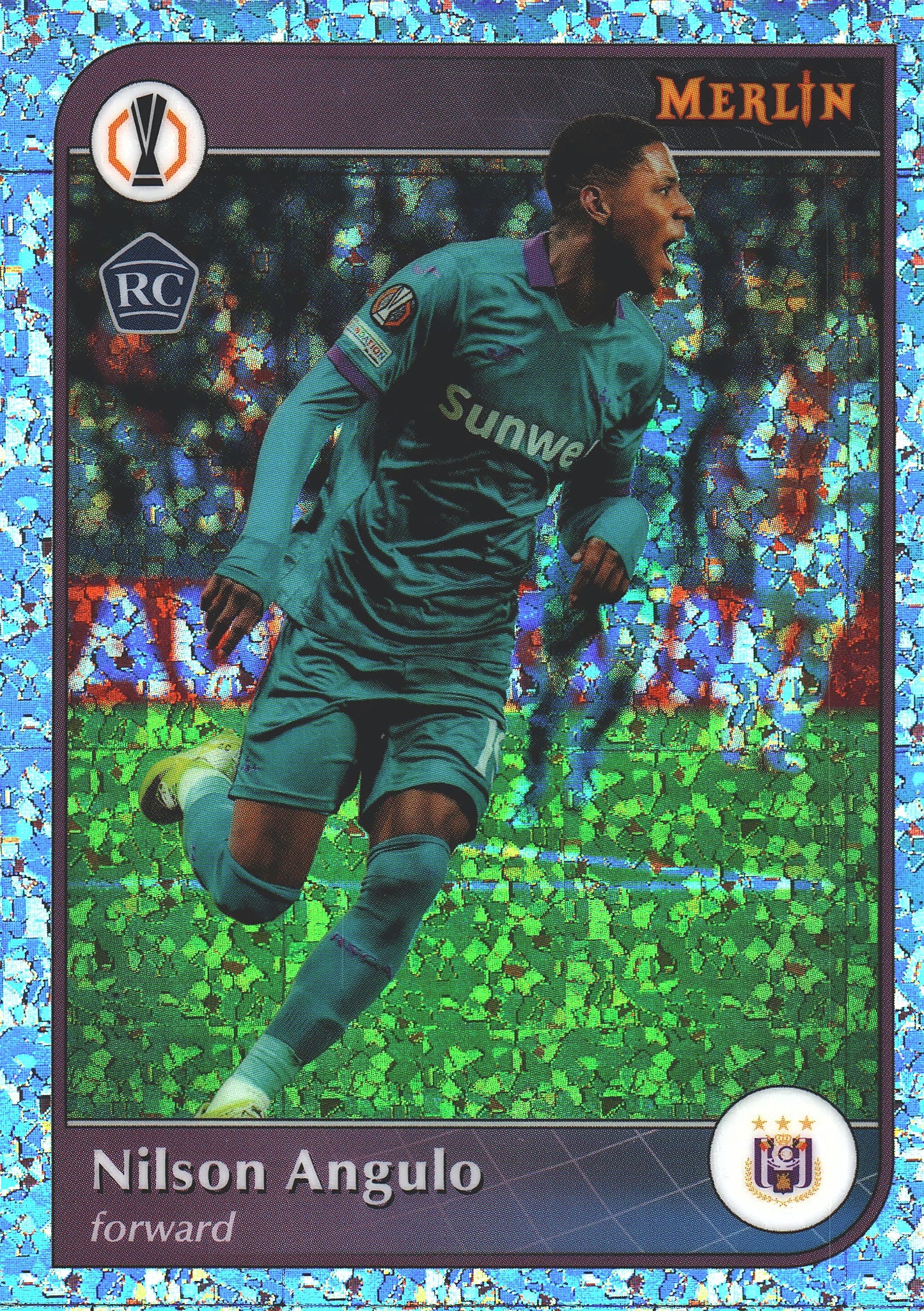 2024 Topps Chrome Merlin Sparkle Nilson Angulo RC #124 RSC Anderlecht