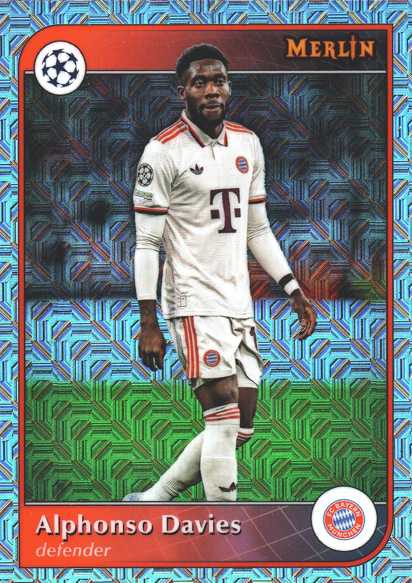 2024 Topps Chrome Merlin Mojo Alphonso Davies #67 Bayern Munich