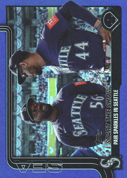 2025 Topps Series Update Start the Show Blue /150 #US244 Seattle Mariners