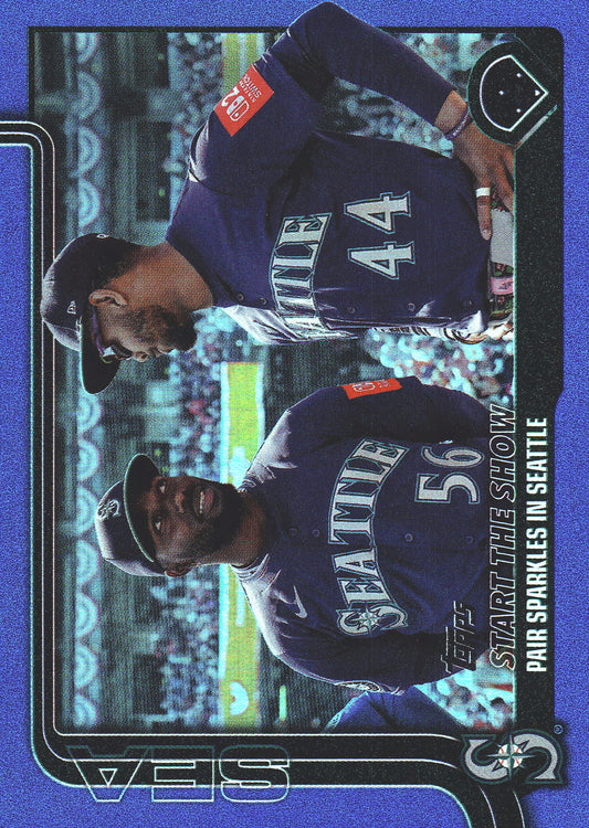 2025 Topps Series Update Start the Show Blue /150 #US244 Seattle Mariners