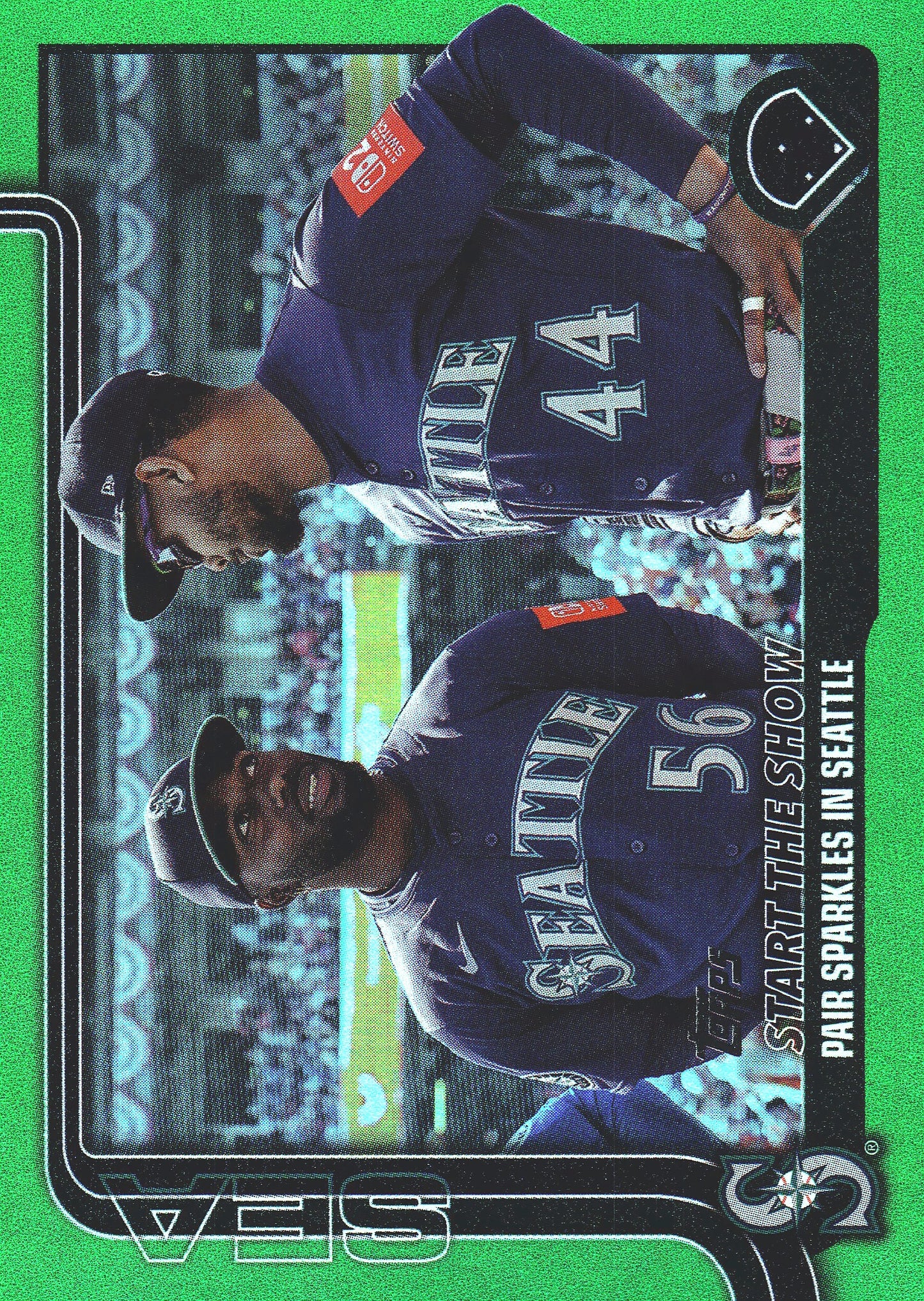 2025 Topps Series Update Start the Show Green /99 #US244 Seattle Mariners