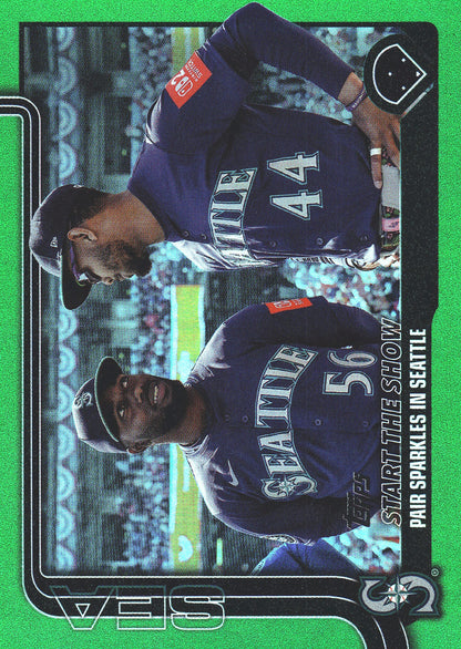 2025 Topps Series Update Start the Show Green /99 #US244 Seattle Mariners