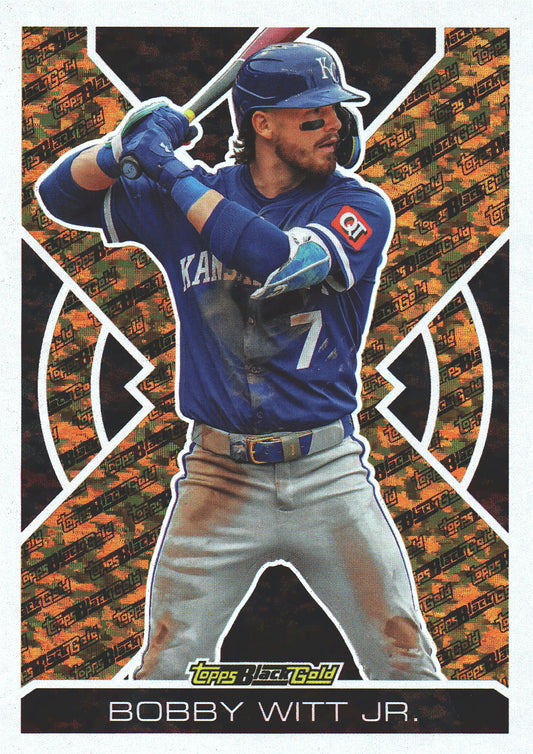 2025 Topps Update Black Gold Bobby Witt Jr. #BG-16 Kansas City Royals