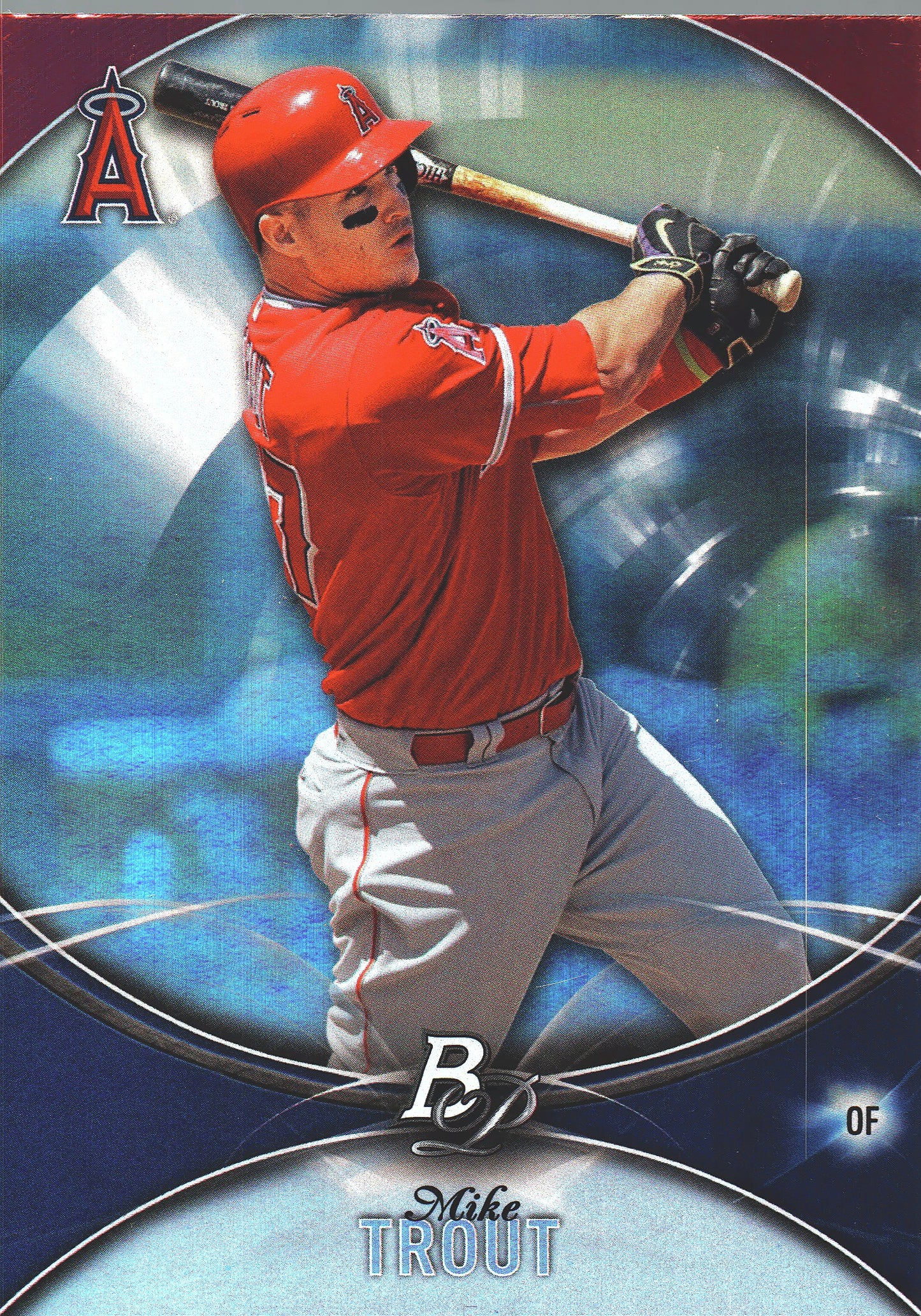 2016 Bowman Platinum Mike Trout #1 Los Angeles Angels