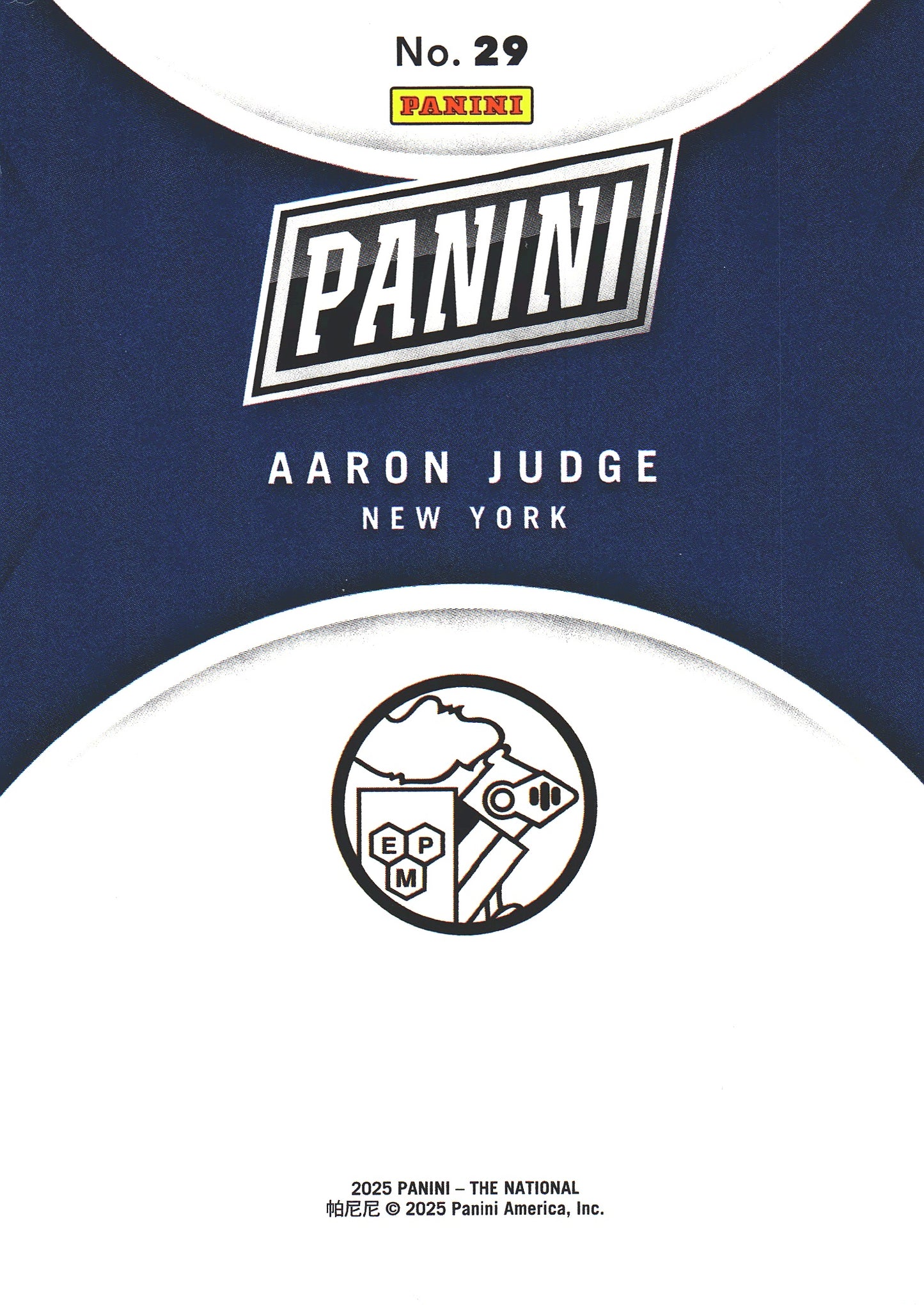 2025 Panini The National Silver Pack Diamond Foil Aaron Judge #29 New York Yankees