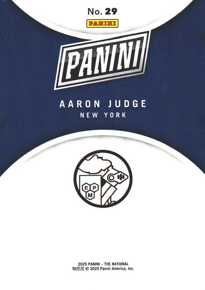 2025 Panini The National Silver Pack Diamond Foil Aaron Judge #29 New York Yankees