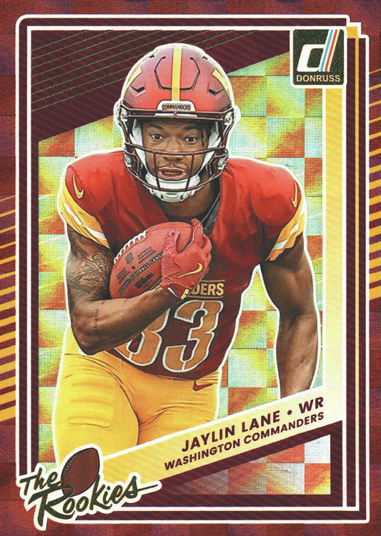2025 Panini Donruss The Rookies Jaylin Lane #38 Washington Commanders