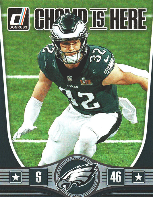 2025 Panini Donruss Champ Is Here Reed Blankenship #CIH-RBP Philadelphia Eagles