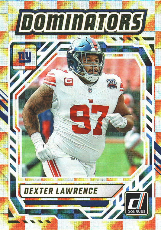 2025 Panini Donruss Dominators Dexter Lawrence #DOM-DLA New York Giants