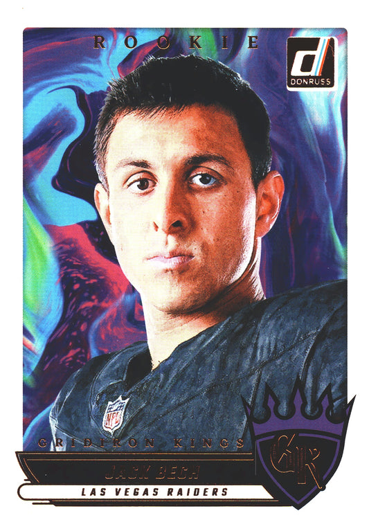 2025 Panini Donruss Gridiron Kings Rookie Jack Bech #RGK-JBH Las Vegas Raiders