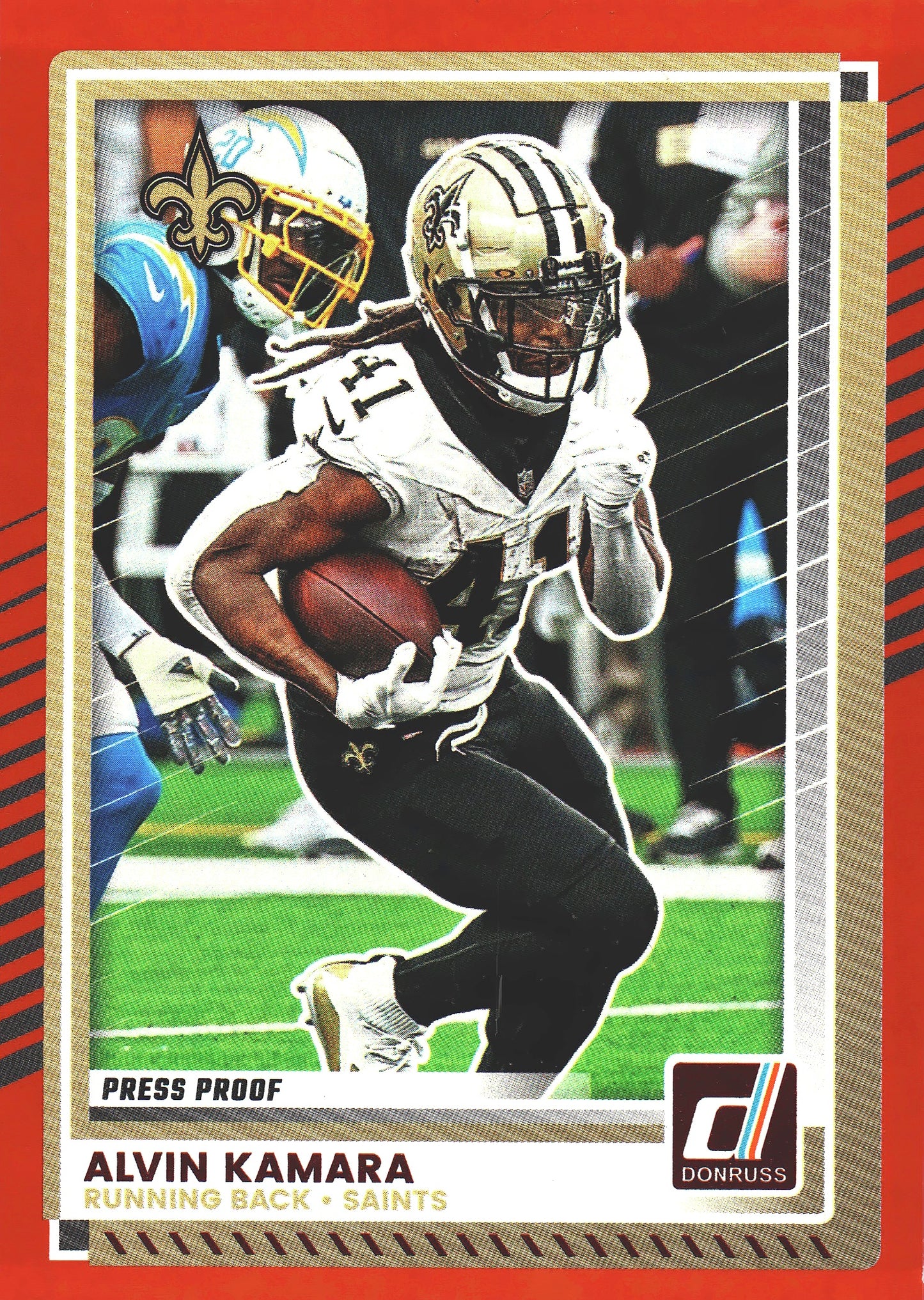 2025 Panini Donruss Press Proofs Red Alvin Kamara #8 New Orleans Saints