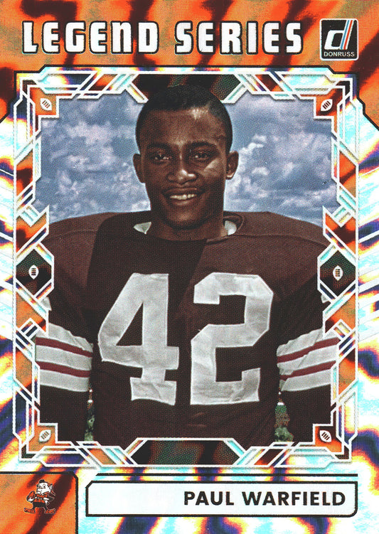 2025 Panini Donruss Legend Series Paul Warfield #TLS-PWA Cleveland Browns