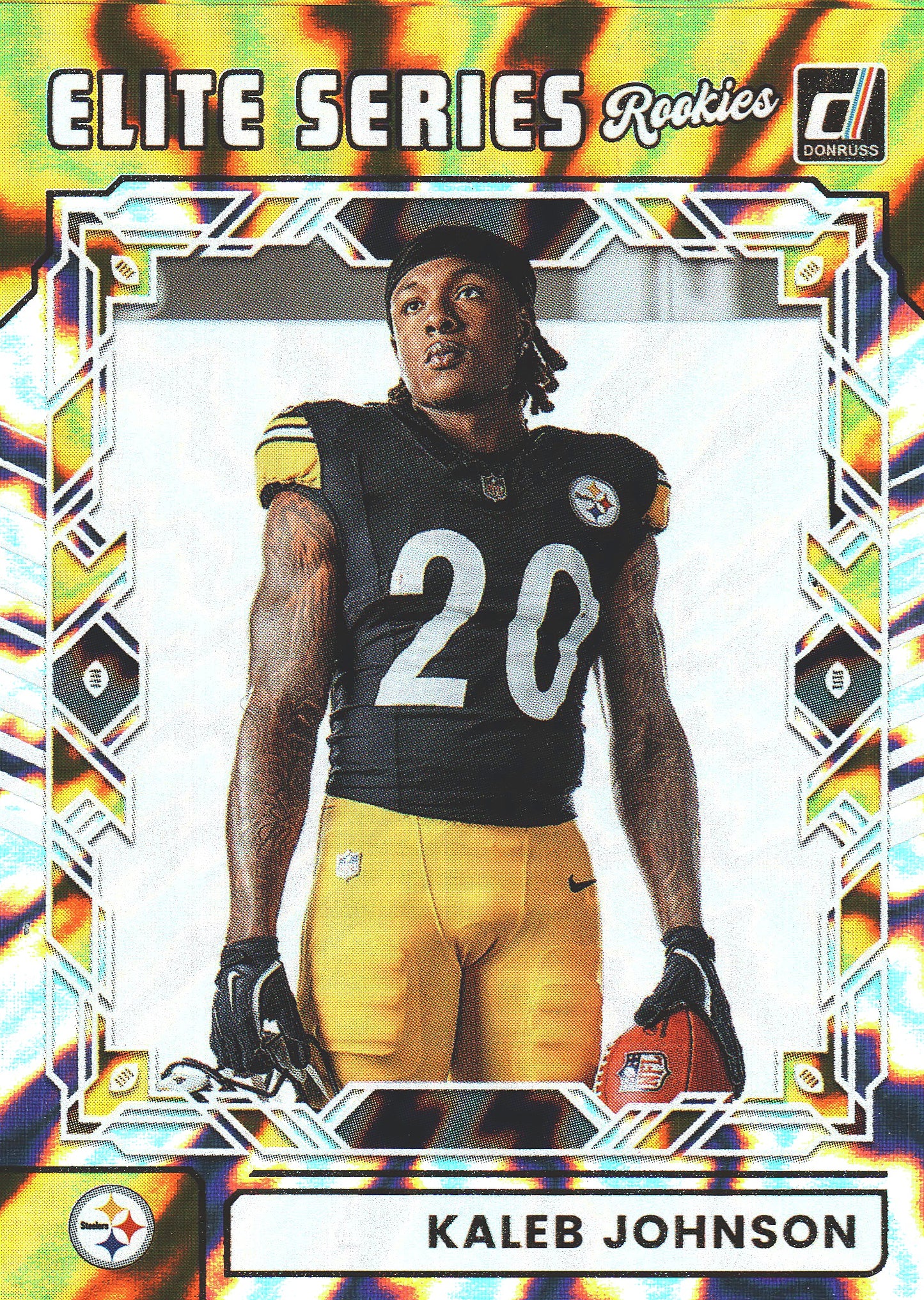 2025 Panini Donruss Elite Series Rookies Kaleb Johnson #ESR-KJN Pittsburgh Steelers