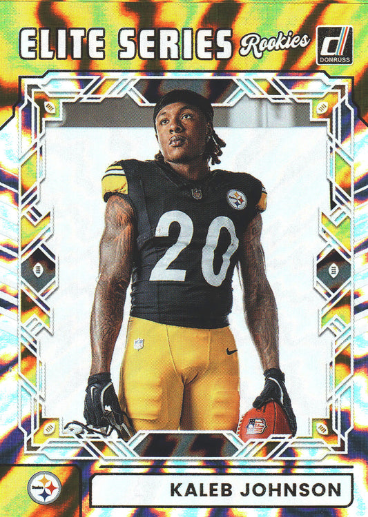 2025 Panini Donruss Elite Series Rookies Kaleb Johnson #ESR-KJN Pittsburgh Steelers