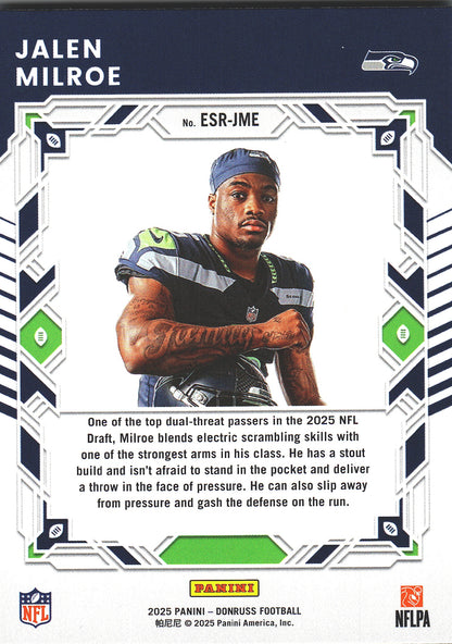 2025 Panini Donruss Elite Series Rookies Jalen Milroe #ESR-JME Seattle Seahawks