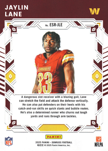 2025 Panini Donruss Elite Series Rookies Jaylin Lane #ESR-JLE Washington Commanders