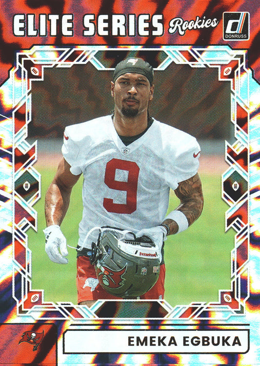 2025 Panini Donruss Elite Series Rookies Emeka Egbuka #ESR-EEA Tampa Bay Buccaneers