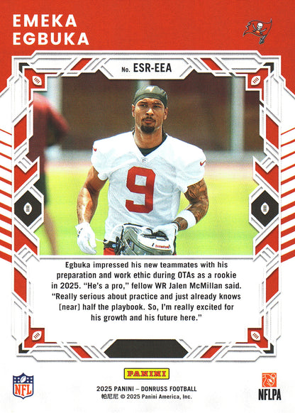 2025 Panini Donruss Elite Series Rookies Emeka Egbuka #ESR-EEA Tampa Bay Buccaneers