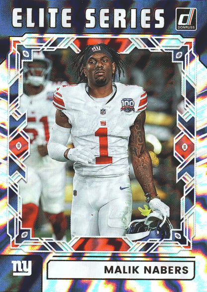 2025 Panini Donruss Elite The Elite Series Malik Nabers #TES-MNA New York Giants