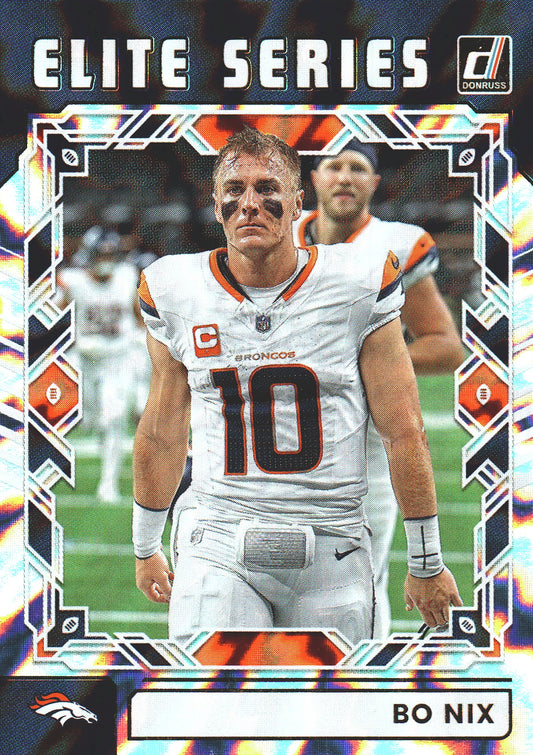 2025 Panini Donruss Elite The Elite Series Bo Nix #TES-BNI Denver Broncos