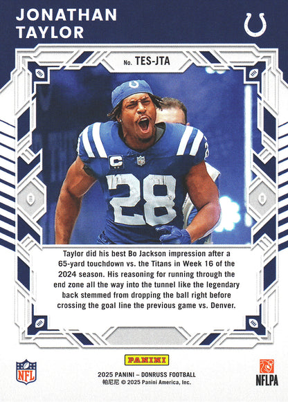 2025 Panini Donruss Elite The Elite Series Jonathan Taylor #TES-JTA Indianapolis Colts