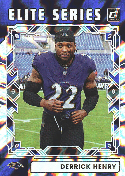 2025 Panini Donruss Elite The Elite Series Derrick Henry #TES-DHE Baltimore Ravens