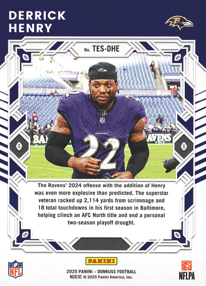 2025 Panini Donruss Elite The Elite Series Derrick Henry #TES-DHE Baltimore Ravens