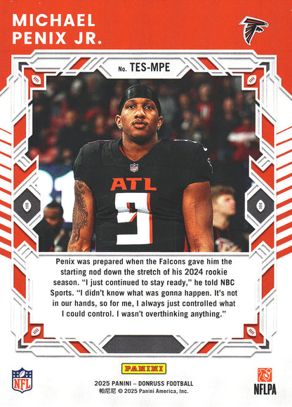 2025 Panini Donruss Elite The Elite Series Michael Penix Jr. #TES-MPE Atlanta Falcons