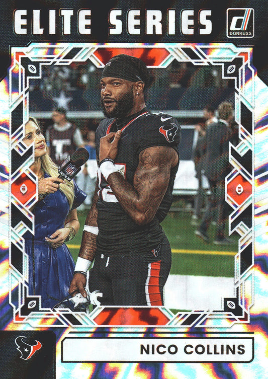 2025 Panini Donruss Elite The Elite Series Nico Collins #TES-NCO Houston Texans
