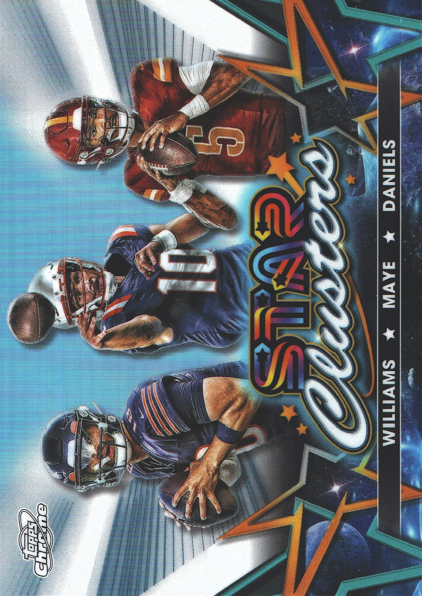 2024 Topps Cosmic Star Clusters Caleb Williams / Drake Maye / Jayden Daniels RC #SCL-1