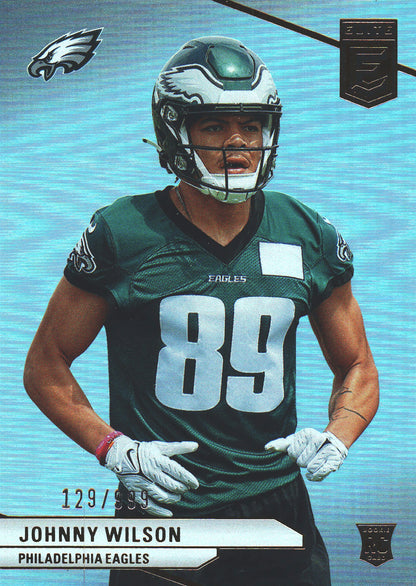 2024 Panini Donruss Elite Johnny Wilson RC /999 #178 Philadelphia Eagles