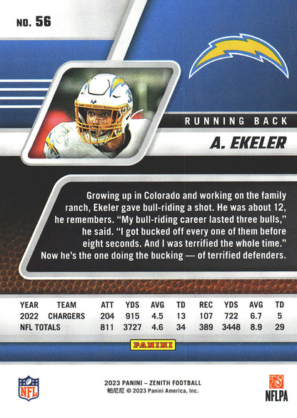 2023 Panini Zenith Austin Ekeler #56 Los Angeles Chargers
