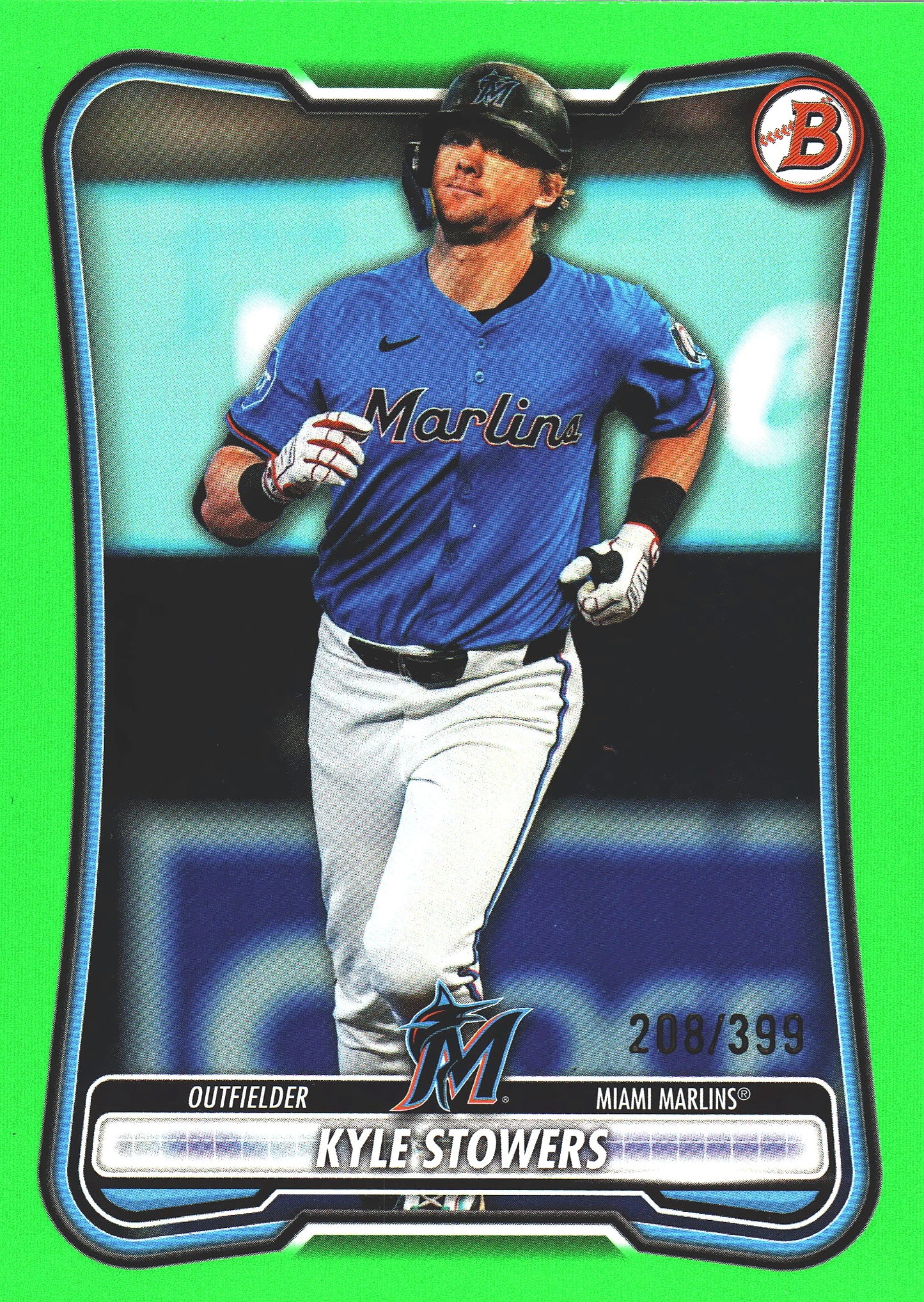 2026 Topps Bowman Green /399 Kyle Stowers #34 Miami Marlins