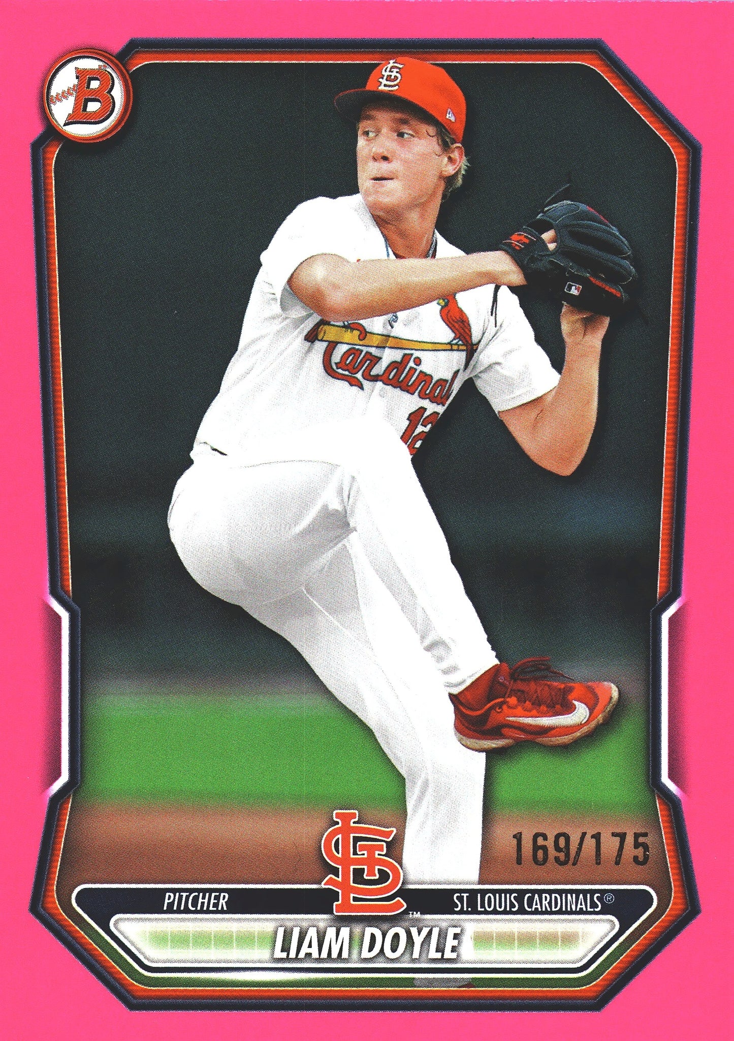 2026 Topps Bowman Prospects Pink /175 Liam Doyle #BP-10 St. Louis Cardinals