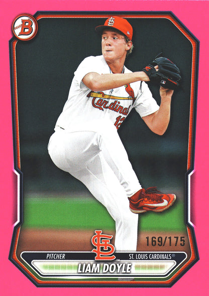 2026 Topps Bowman Prospects Pink /175 Liam Doyle #BP-10 St. Louis Cardinals