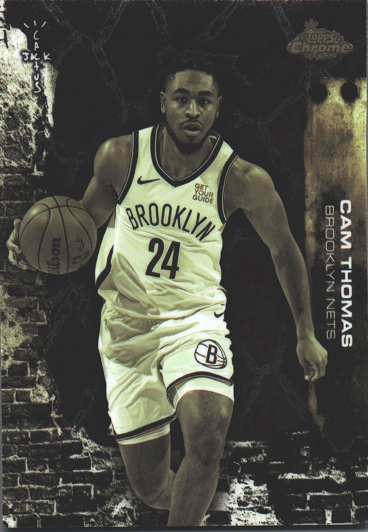 2025 Topps Chrome Cactus Jack Cam Thomas #3 Brooklyn Nets