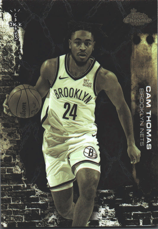 2025 Topps Chrome Cactus Jack Cam Thomas #3 Brooklyn Nets
