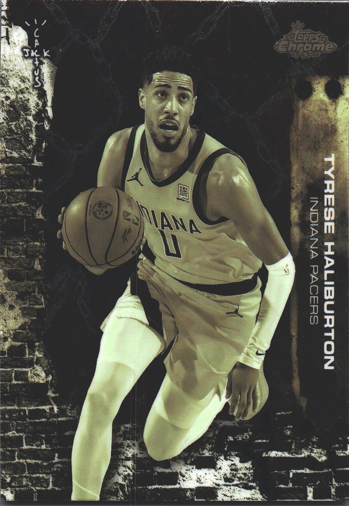 2025 Topps Chrome Cactus Jack Tyrese Haliburton #15 Indiana Pacers