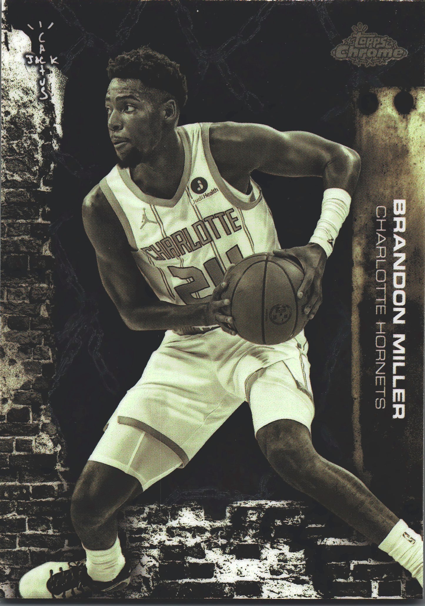 2025 Topps Chrome Cactus Jack Brandon Miller #22 Charlotte Hornets