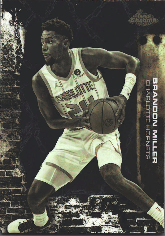 2025 Topps Chrome Cactus Jack Brandon Miller #22 Charlotte Hornets