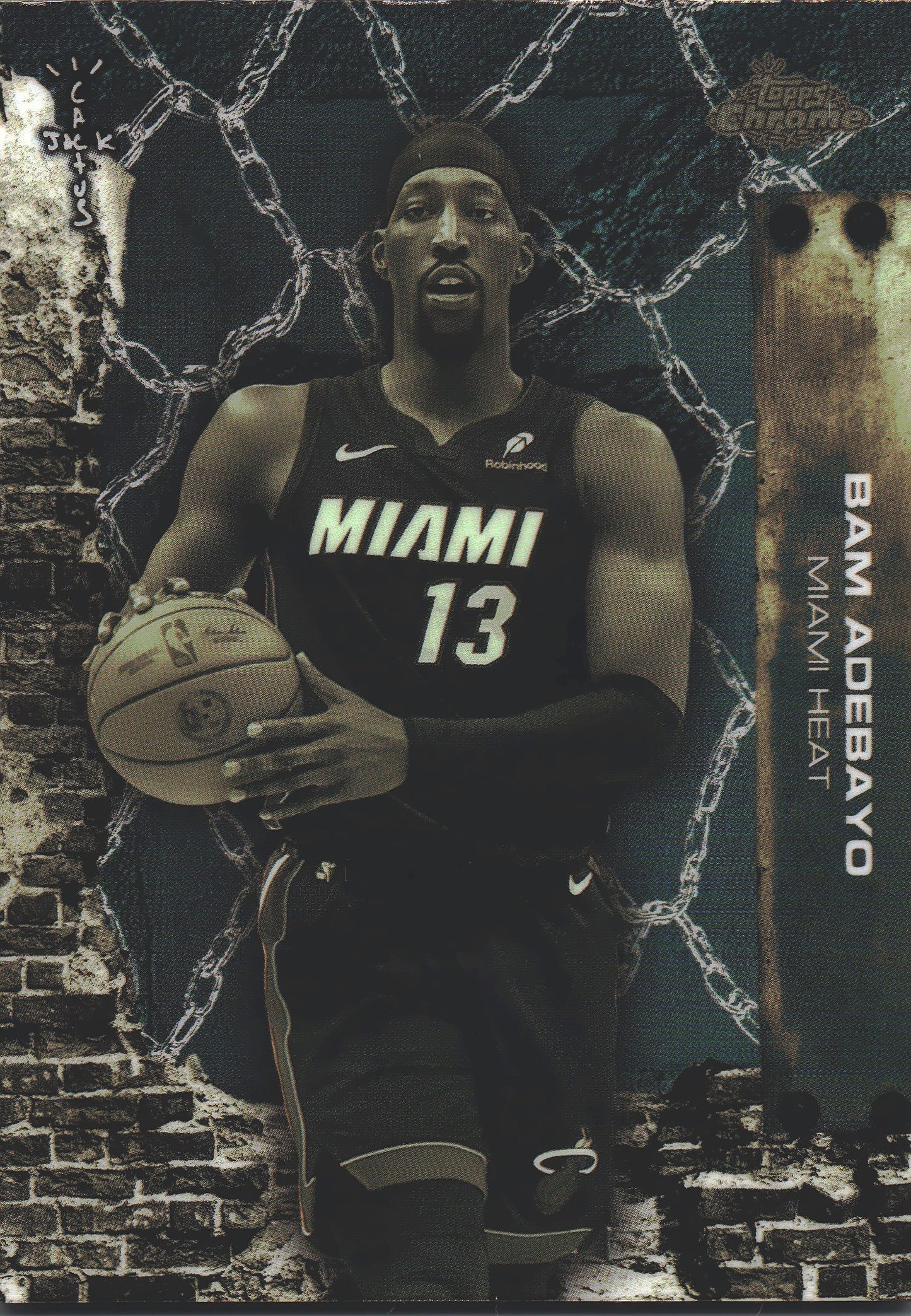 2025 Topps Chrome Cactus Jack Bam Adebayo #24 Miami Heat