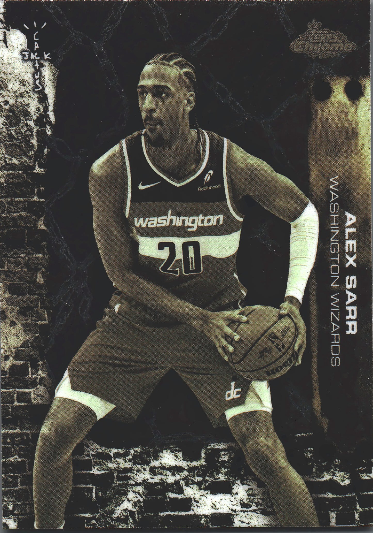 2025 Topps Chrome Cactus Jack Alex Sarr #29 Washington Wizards