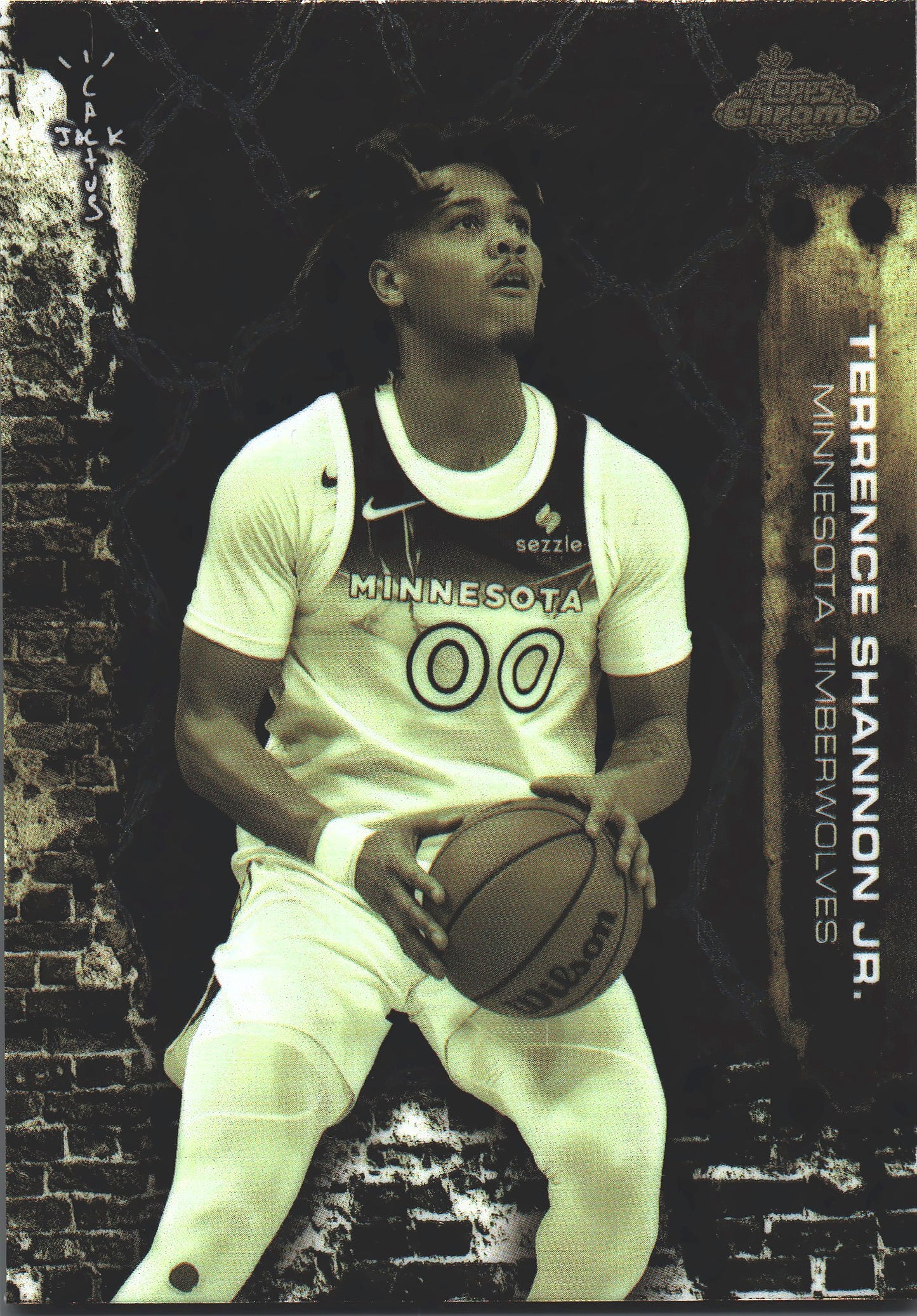 2025 Topps Chrome Cactus Jack Terrence Shannon Jr. #34 Minnesota Timberwolves